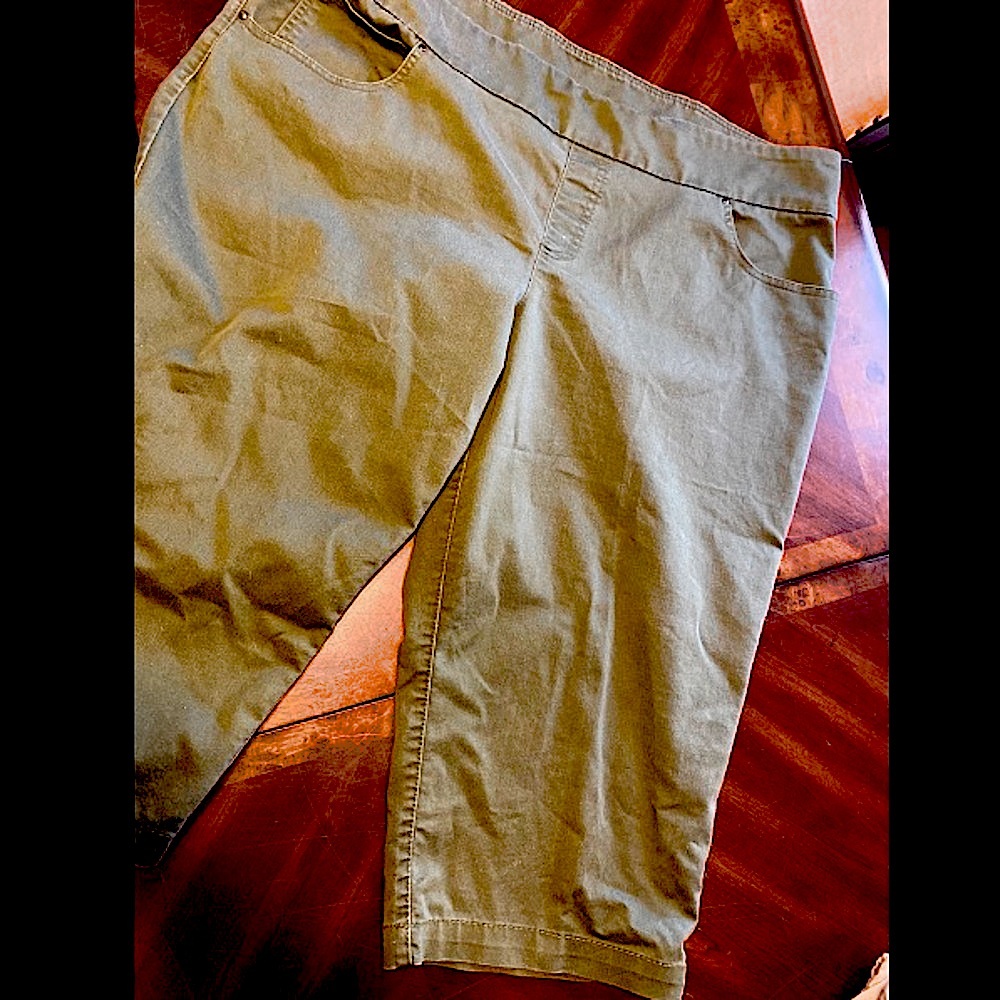 Time and Tru Olive Green Women's Bermuda Shorts